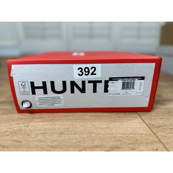 Hunter Women's Original Insulated Chelsea Rain Boots Black Size 8 NIB Waterproof - Picture 12 of 14